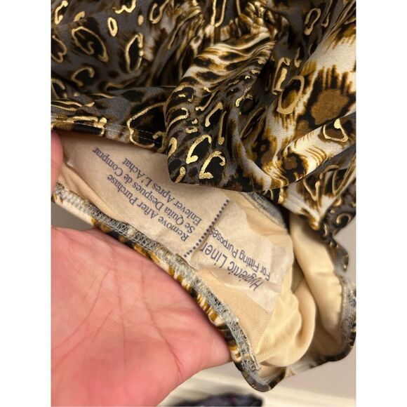 NWT Shape FX Swim Leopard One-piece sz 12 mob wife slimming - Picture 8 of 10